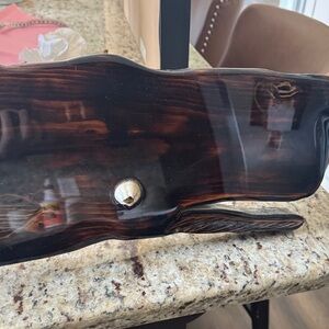 Rustic Wooden Whale Decor